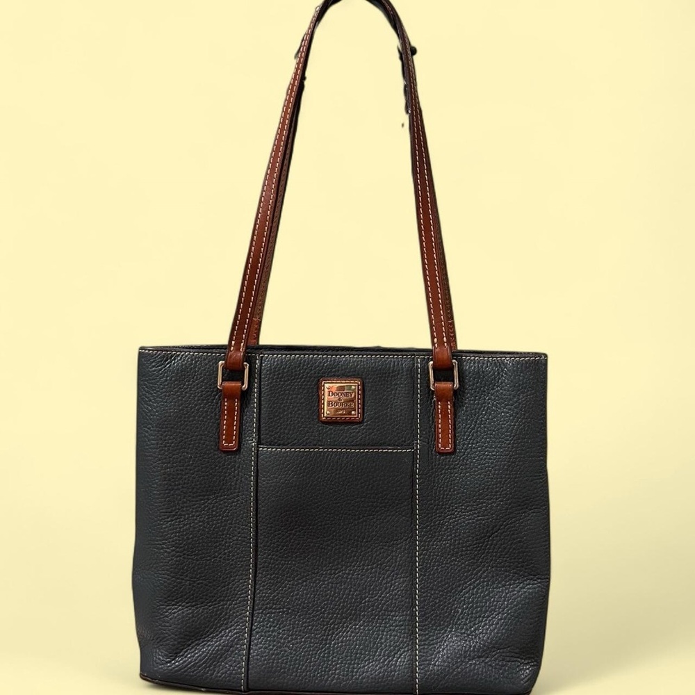 Dooney & Bourke Pebbled Leather Tote Dark Gray